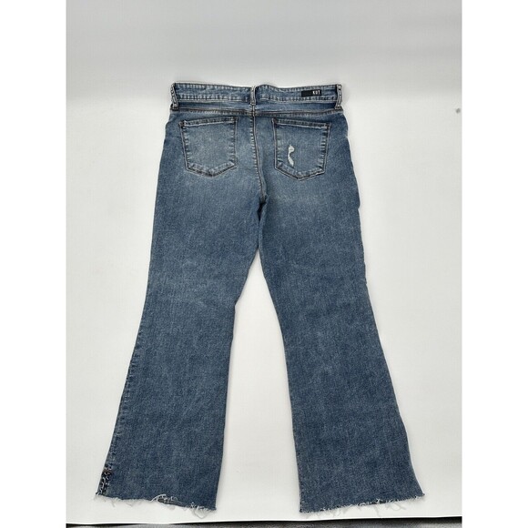 Kut from the Kloth Jeans sz 26 Ana High Rise Fab Ab Flare‎ Inseam 27 raw hem - Picture 4 of 7
